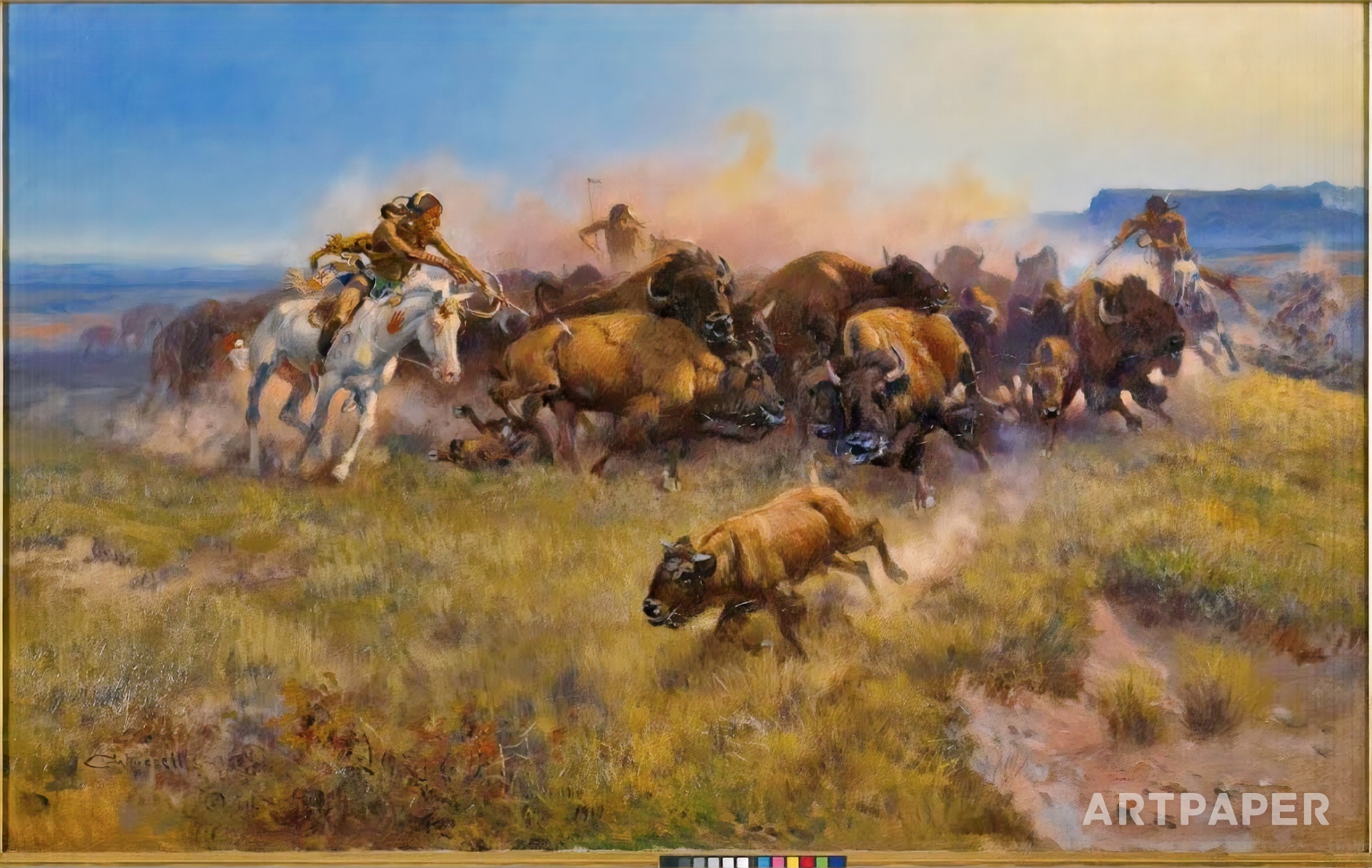 The Buffalo Hunt [No. 39] by Charles M. Russell