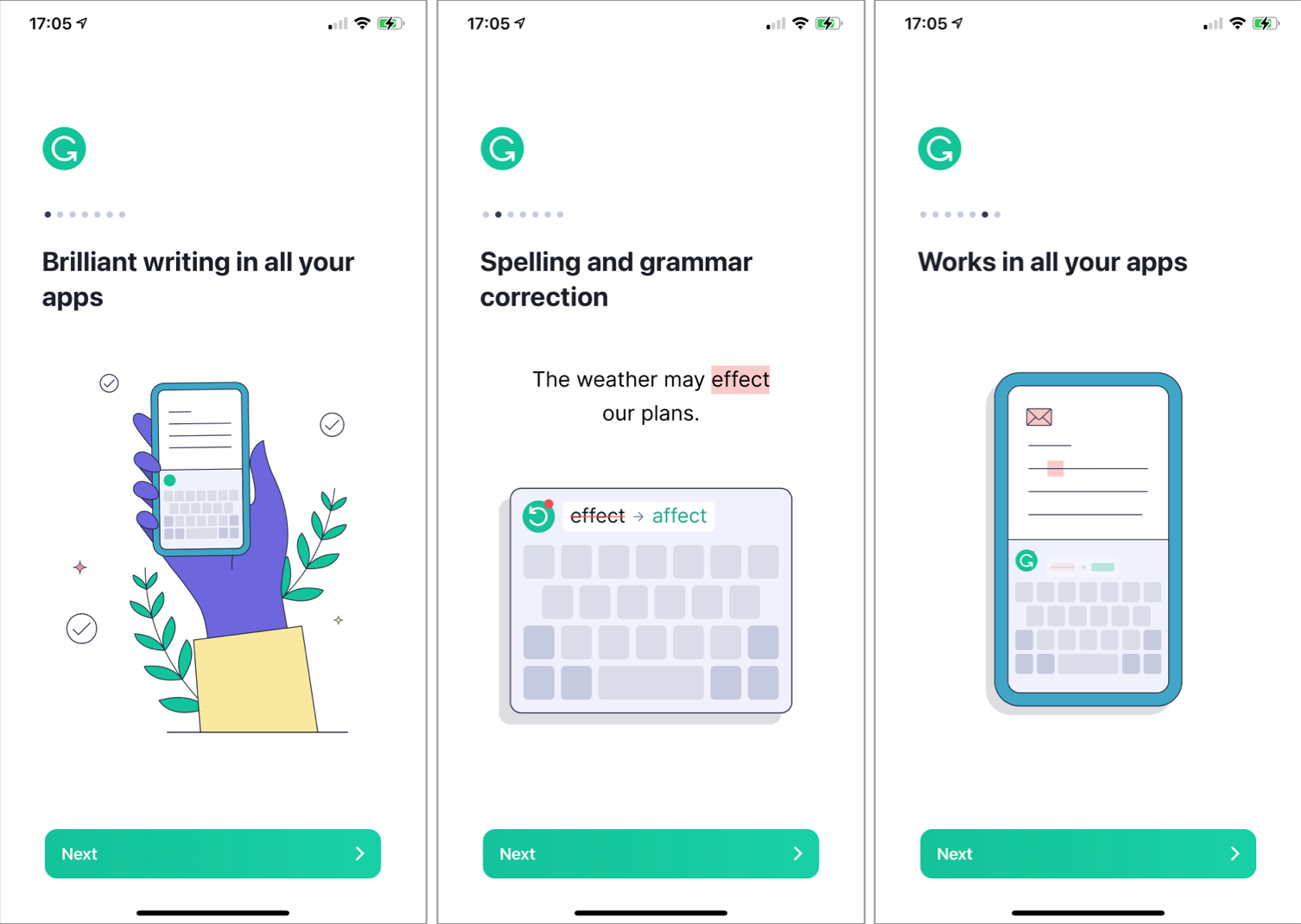 Grammarly Screenshots